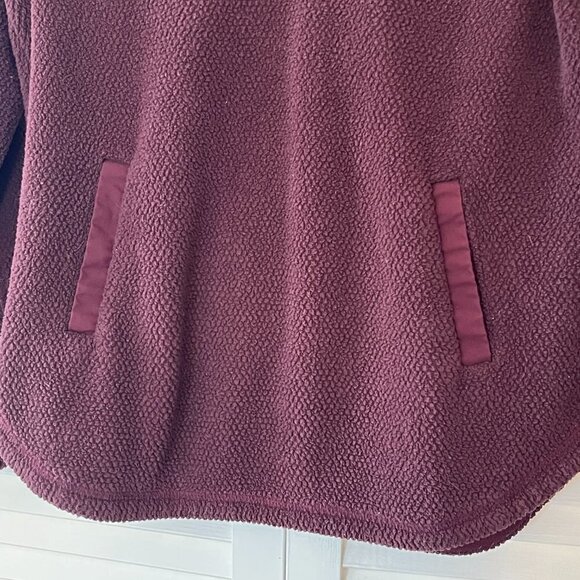 Thread & Supply fleece pullover jacket women maroon small - Picture 3 of 11
